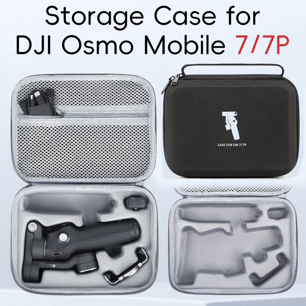 สําหรับกระเป๋าเก็บ DJI Osmo Mobile 7/7P, เดรดล็อกส์แบบใช้มือถือ, กระเป๋าสะพายข้างแบบพกพา, กล่องเก็บของแบบบูรณาการ OM7/7P กระเป๋าถือ, อุปกรณ์เสริมกิมบอลกล้องกีฬา