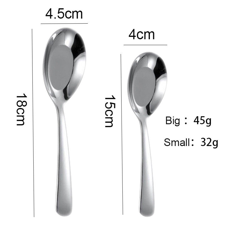 ช้อนเกาหลี ช้อนกลาง ช้อนสแตนเลส ช้อนซุป ช้อน มี 3 ขนาดให้เลือก น้ำหนักพอดี สวยงาม - รูปที่ 6