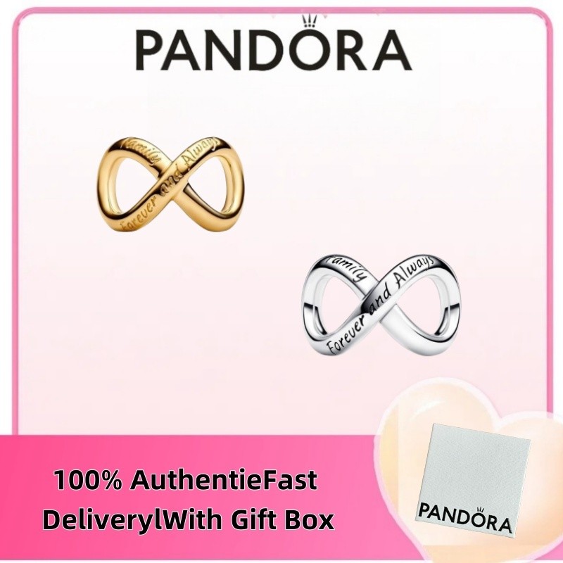 ของขวัญเครื่องประดับเงินแท้ 100% s925 ปลอดภาษี เครื่องประดับแพนโดร่า ของขวัญเสน่ห์อนันต์ตลอดไป 763243 ค00