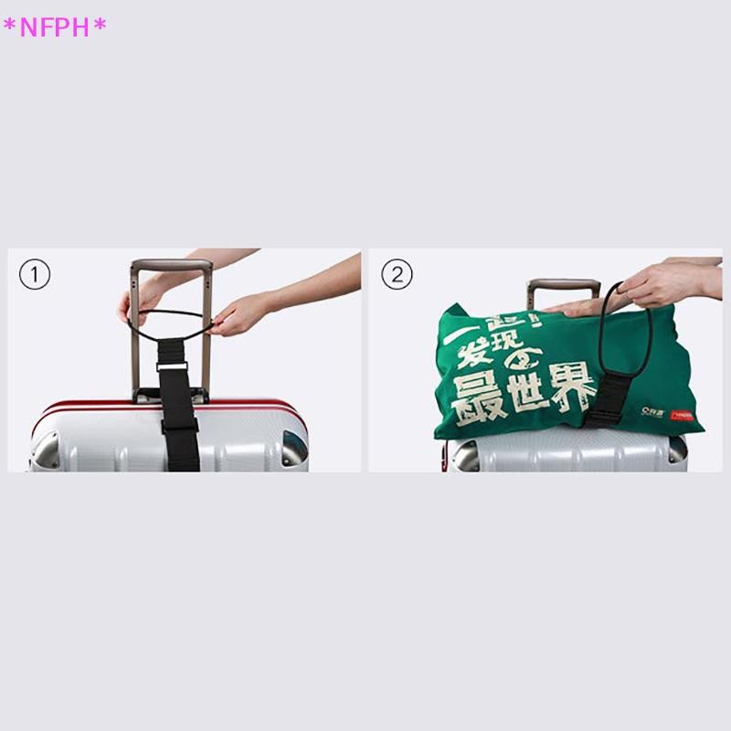 Nfph>หลายสียืดหยุ่นปรับสายรัดกระเป๋าเดินทาง Carrier สายคล้อง Baggage Bungee เข็มขัดกระเป๋าเดินทางเข็มขัด Travel Security พกพาบนสายรัดใหม่