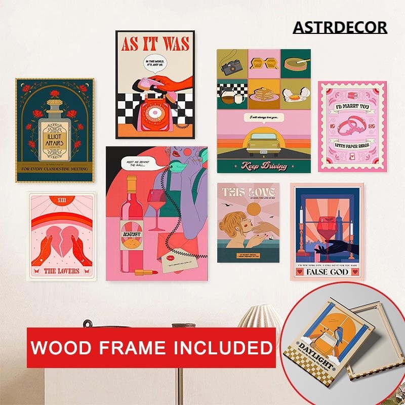 (พร้อมกรอบ) โปสเตอร์ภาพวาดผ้าใบ รูปการ์ตูนรถยนต์ Daylight สําหรับตกแต่งผนังห้องนั่งเล่น