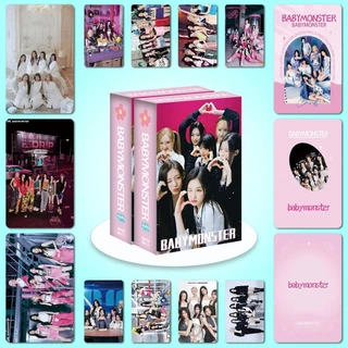 30-55pcs BM Hello Monsters Holographic การ์ด Lomo DRIP BABYMONS7ER โฮโลแกรม Photocards MONSTIEZ AHYEON ASA CHIQUITA PHARITA RAMI RORA RUKA เลเซอร์โปสการ์ดสินค้าราคาถูก CX