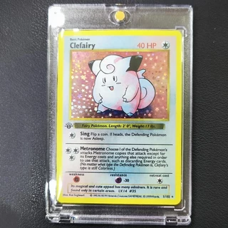 DIY Pokemon คอลเลกชันการ์ดการ์ดอิฐ 1996 1st Edition แฟลชการ์ด Charizard Blastoise PTCG เกมอะนิเมะ Shining