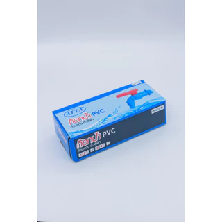 (1ชิ้น) ก็อกน้ำ PVC ATTA 1/2" ตัวฟ้า ด้ามแดง ก็อกแฟนซี 4 หุน ก๊อกน้ำพลาสติก ก๊อกน้ำ
