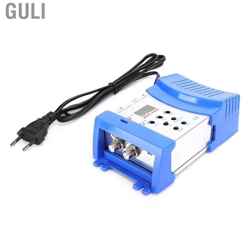 Guli Portable Modulator AV To RF Converter PAL Output Adjustable Level VHF