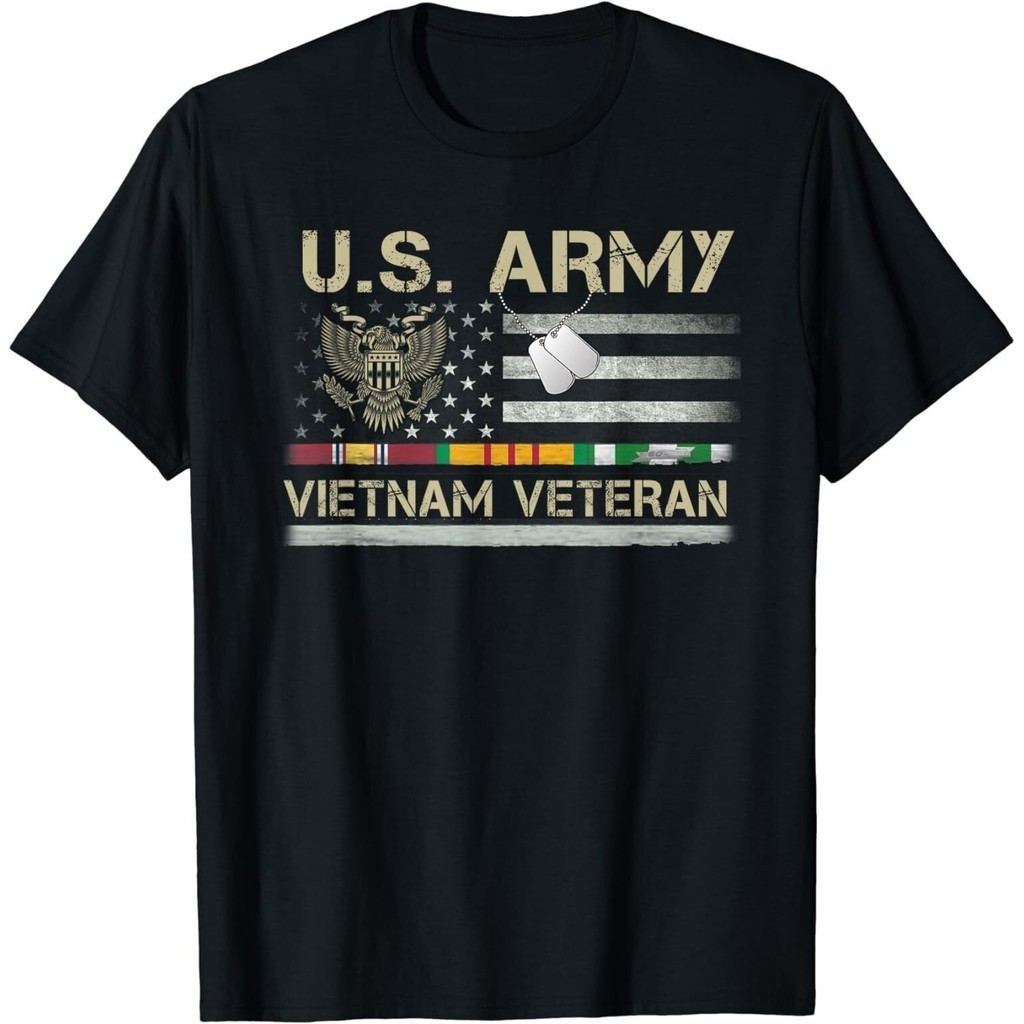 Us Army Vietnam Veteran Us Flag, Veteran Vietnam Army เสื้อยืด