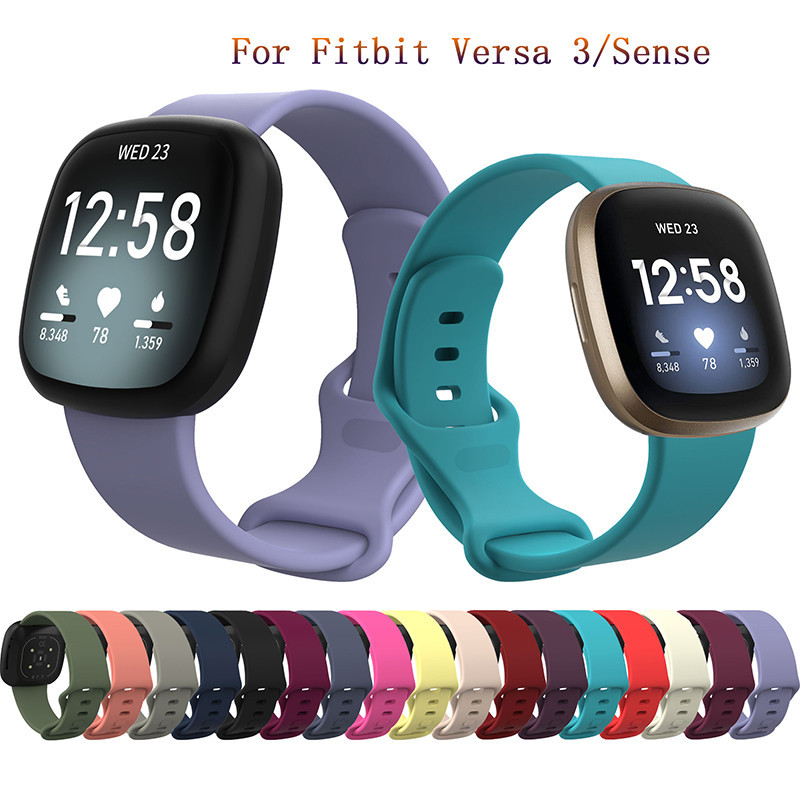 สายนาฬิกาข้อมือ ปลดเร็ว แบบเปลี่ยน หลากสี สําหรับ Fitbit Versa 3 4 Fitbit Sense Smart watch Band For Fitbit Sense 1 2