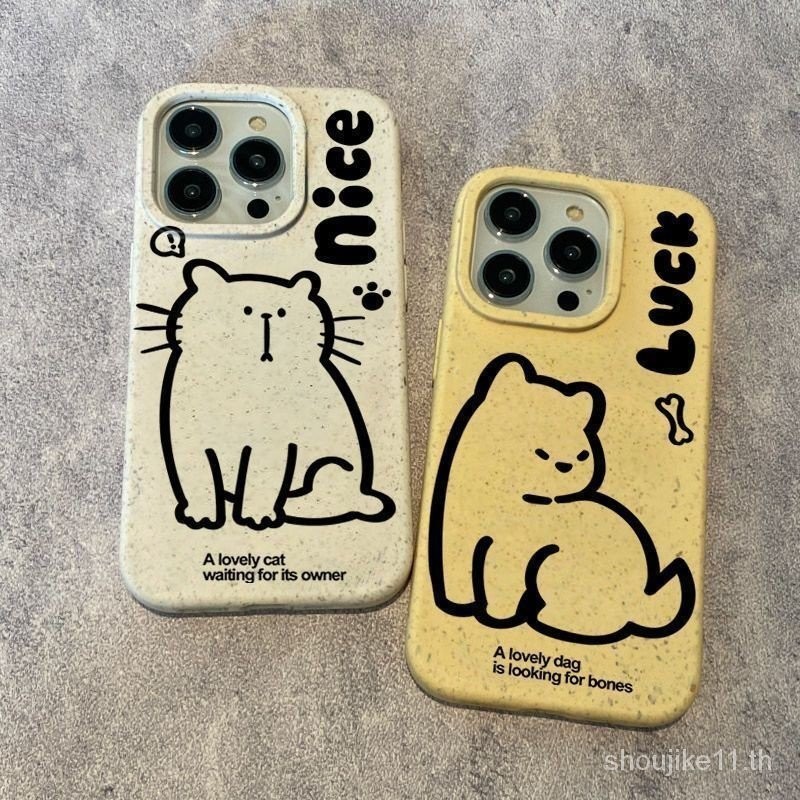 เคสโทรศัพท์มือถือ ลายสุนัข แมว สําหรับ Apple Iphone 14 13pro 11 12 xsmax 6 7 8