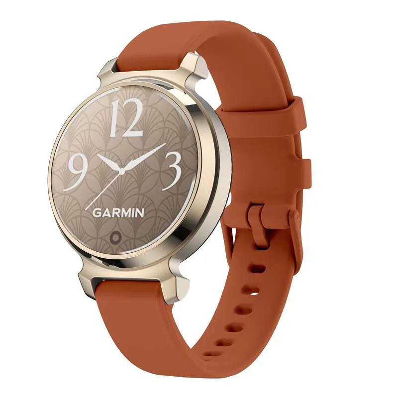 สายนาฬิกาข้อมือซิลิโคน เนื้อแมตต์ กันเหงื่อ สีแคนดี้ เรียบง่าย สําหรับ Garmin Lily 2 Lily2