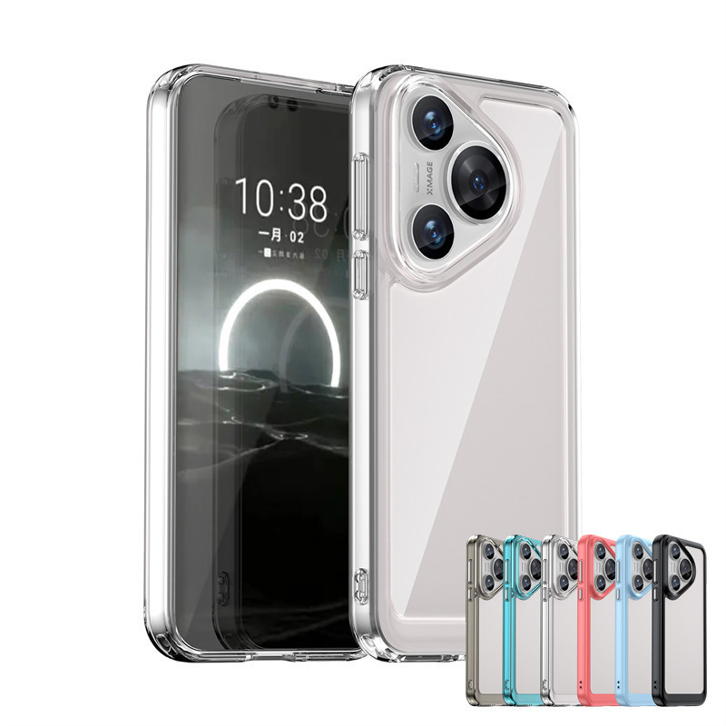 สําหรับ Huawei Pura 70 เคส Huawei Pura 70 Pro Plus Ultra เคสกันกระแทก แข็ง PC หรูหรา TPU ซิลิโคน ป้องกัน เคสโทรศัพท์ ฝาหลัง