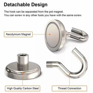 แม่เหล็กตะขอ Hook Magnet ตะขอแม่เหล็กแรงดูดสูง