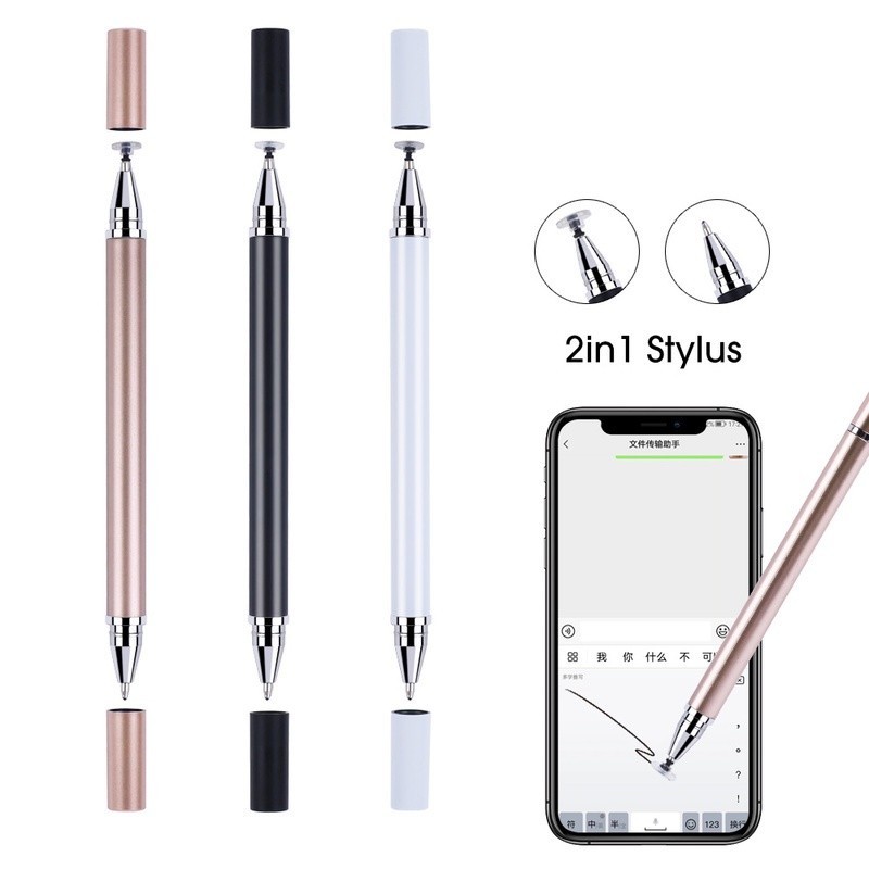 ปากกาคาปาซิทีฟแบบพาสซีฟ 2-in-1 จิตรกรรมแท็บเล็ตโทรศัพท์หน้าจอสัมผัส Touch Stylus