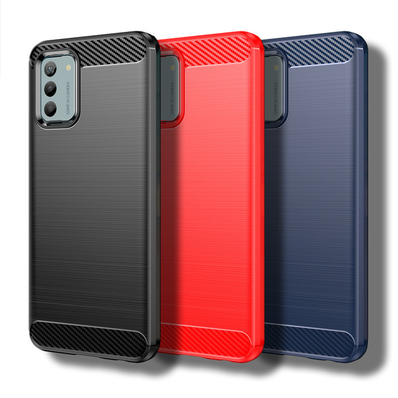 เคสซิลิโคน คาร์บอนไฟเบอร์ กันกระแทก สําหรับ Nokia G42 5G Nokia G42 6.56 นิ้ว Nokia G42