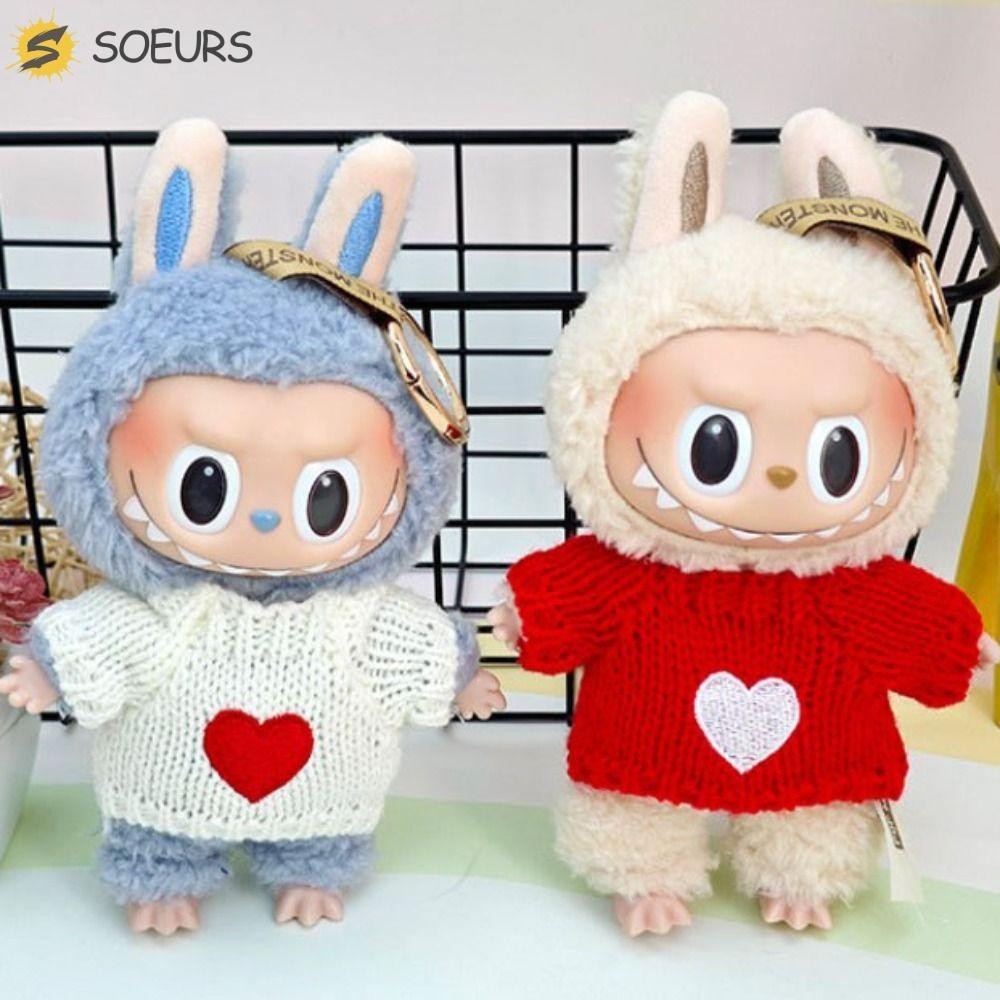 Soeurs เสื้อผ้าตุ๊กตาลาบูบู แบบนิ่ม แฮนด์เมด เปลี่ยนเสื้อผ้าได้ อุปกรณ์เสริม สําหรับเด็กผู้หญิง