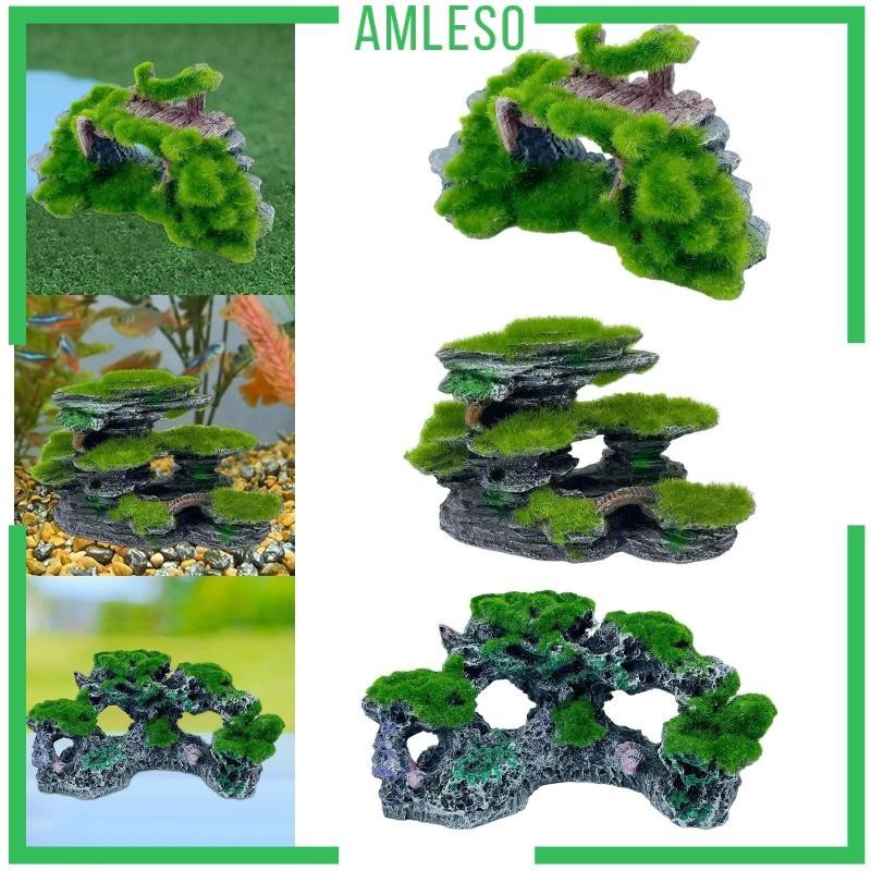[Amleso] หินเรซิน อเนกประสงค์ สําหรับตกแต่งตู้ปลา