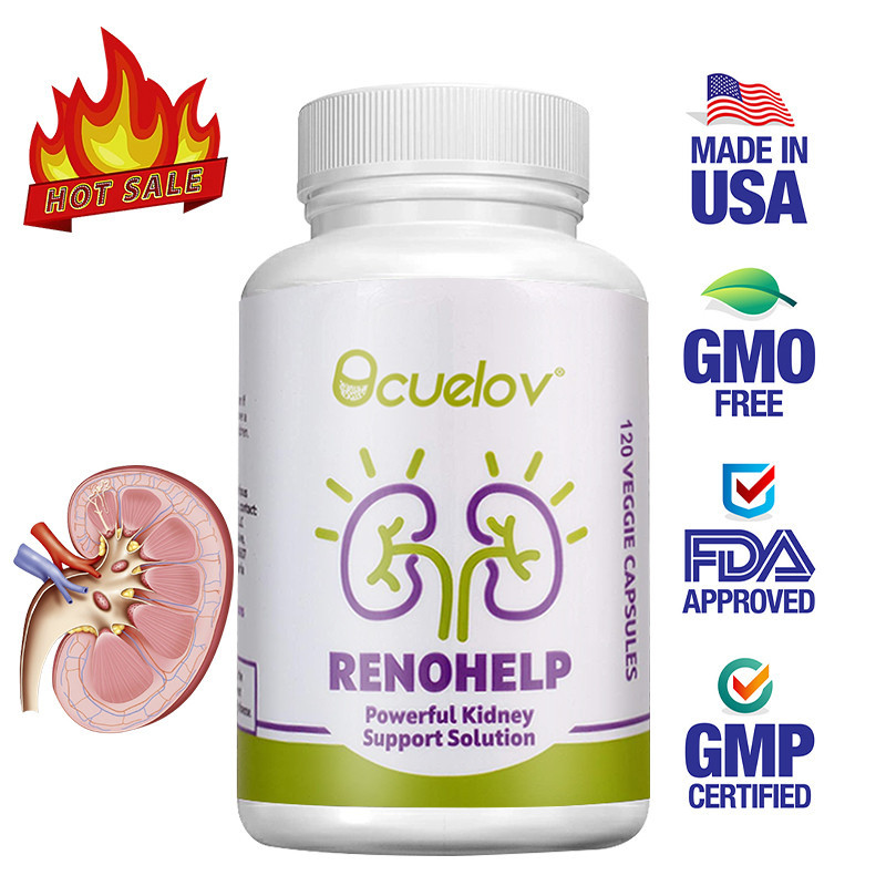 อาหารเสริมบำรุงไตสำหรับผู้ชายและผู้หญิง - Kidney Cleanse Detox and Repair Capsules สนับสนุนสุขภาพและการทำงานโดยรวม - 120 แคปซูล