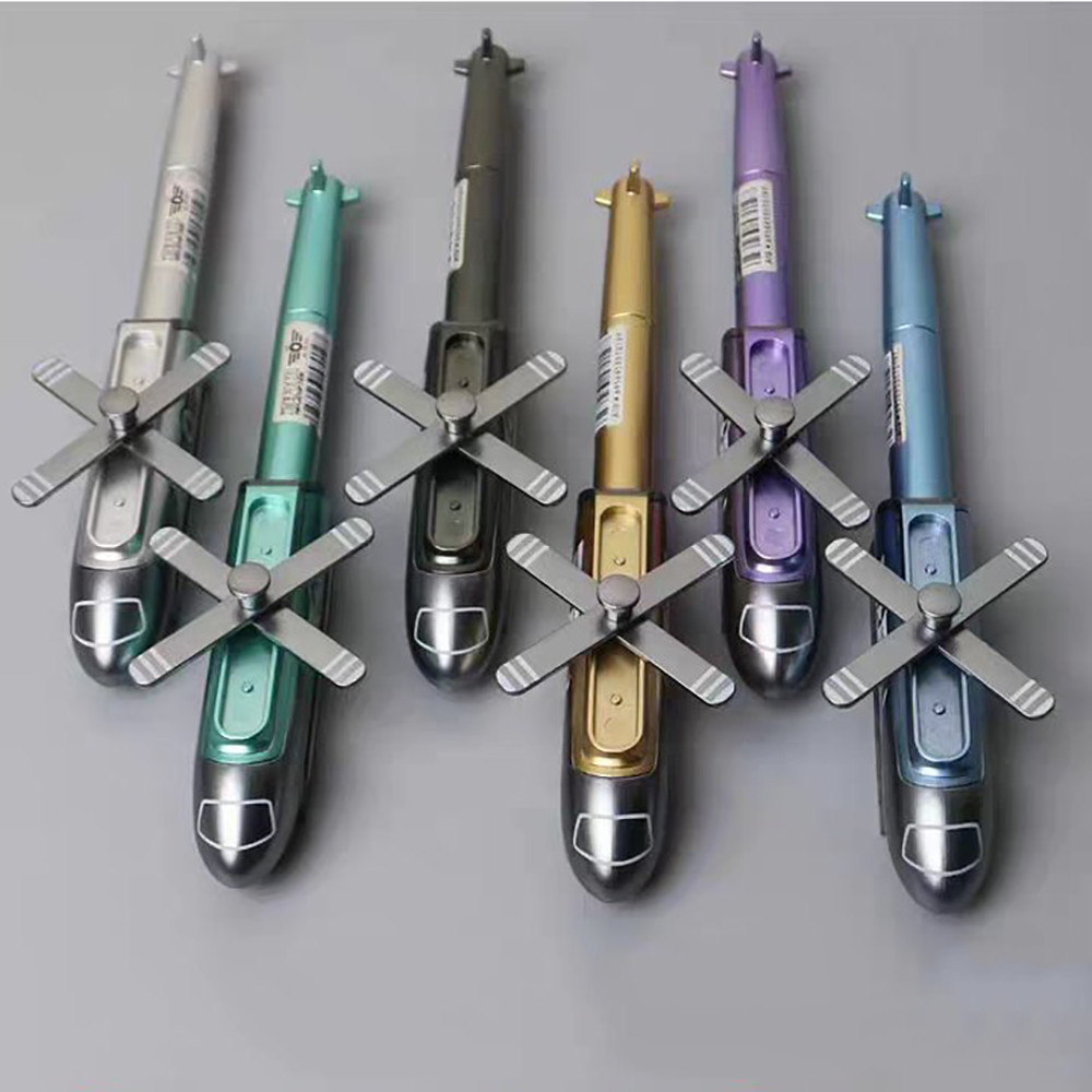 ปากกาเจล รูปเฮลิคอปเตอร์ สีดํา เหมาะกับของขวัญ แบบสร้างสรรค์ สําหรับเด็กผู้ชาย และผู้หญิง