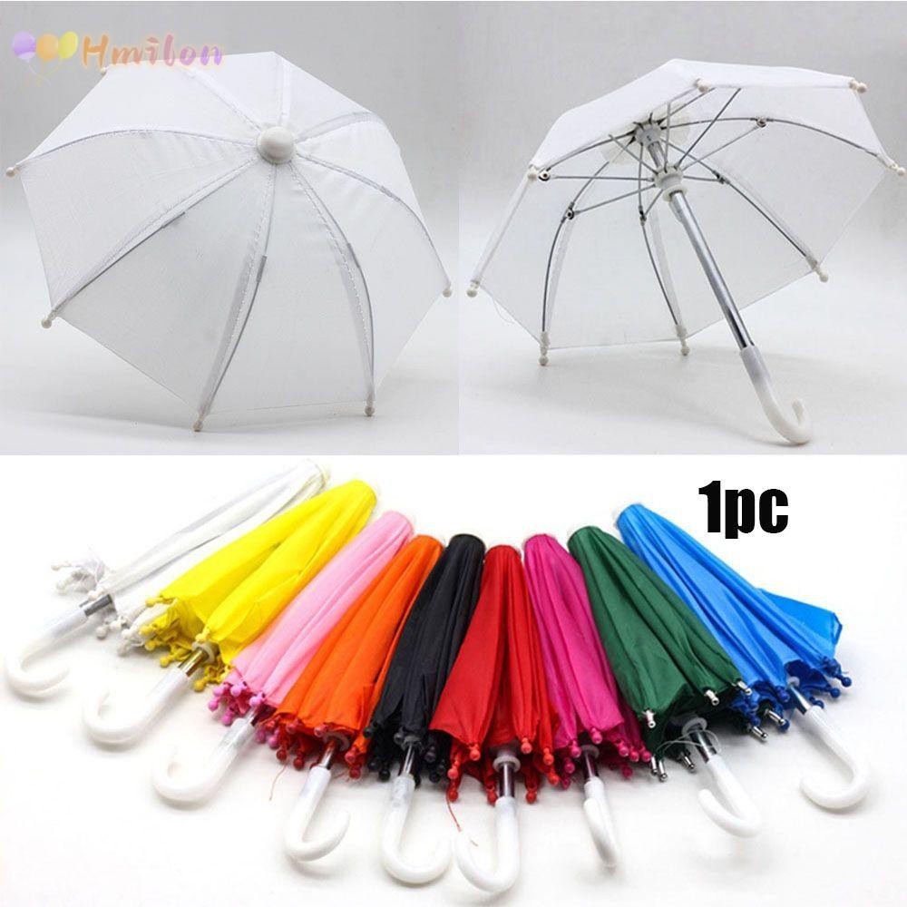 Hmilon ร่ม ขนาดเล็ก สไตล์ร่ม ตกแต่งเสื้อผ้า ร่มของเล่นที่มีสีสัน
