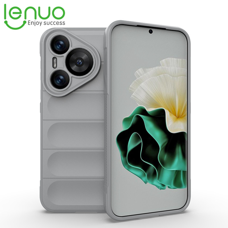 Lenuo เคสโทรศัพท ์ นุ ่ มสําหรับ Huawei Pura 70 Ultra Pro Plus P70 Pro + ปลอกซิลิโคนกันกระแทกผ ้ าสักหลาดปกหลัง