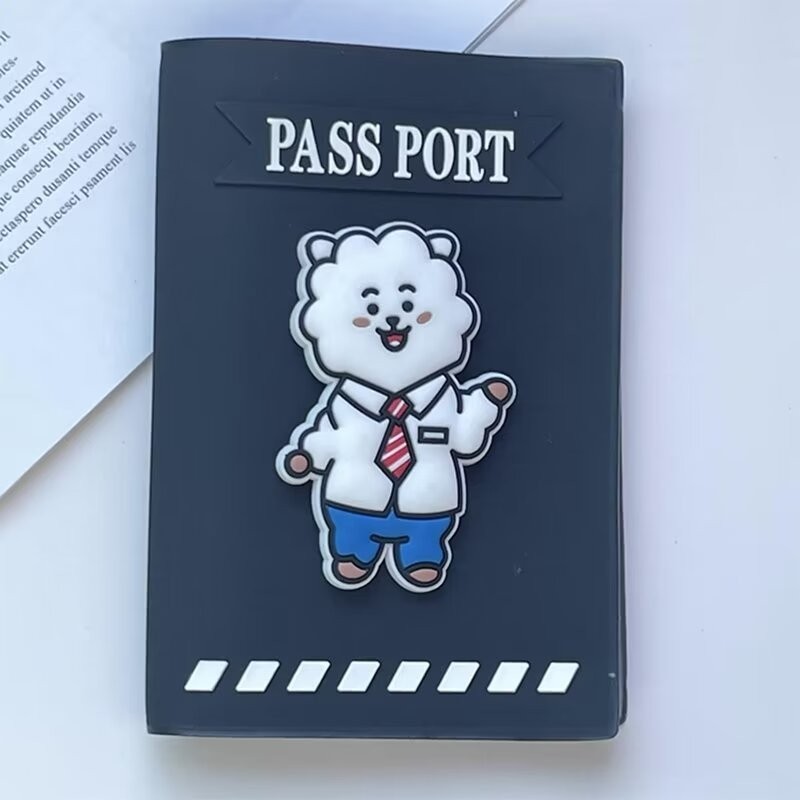 เคสป ้ องกันหนังสือเดินทาง BTS ที ่ ใส ่ หนังสือเดินทาง
