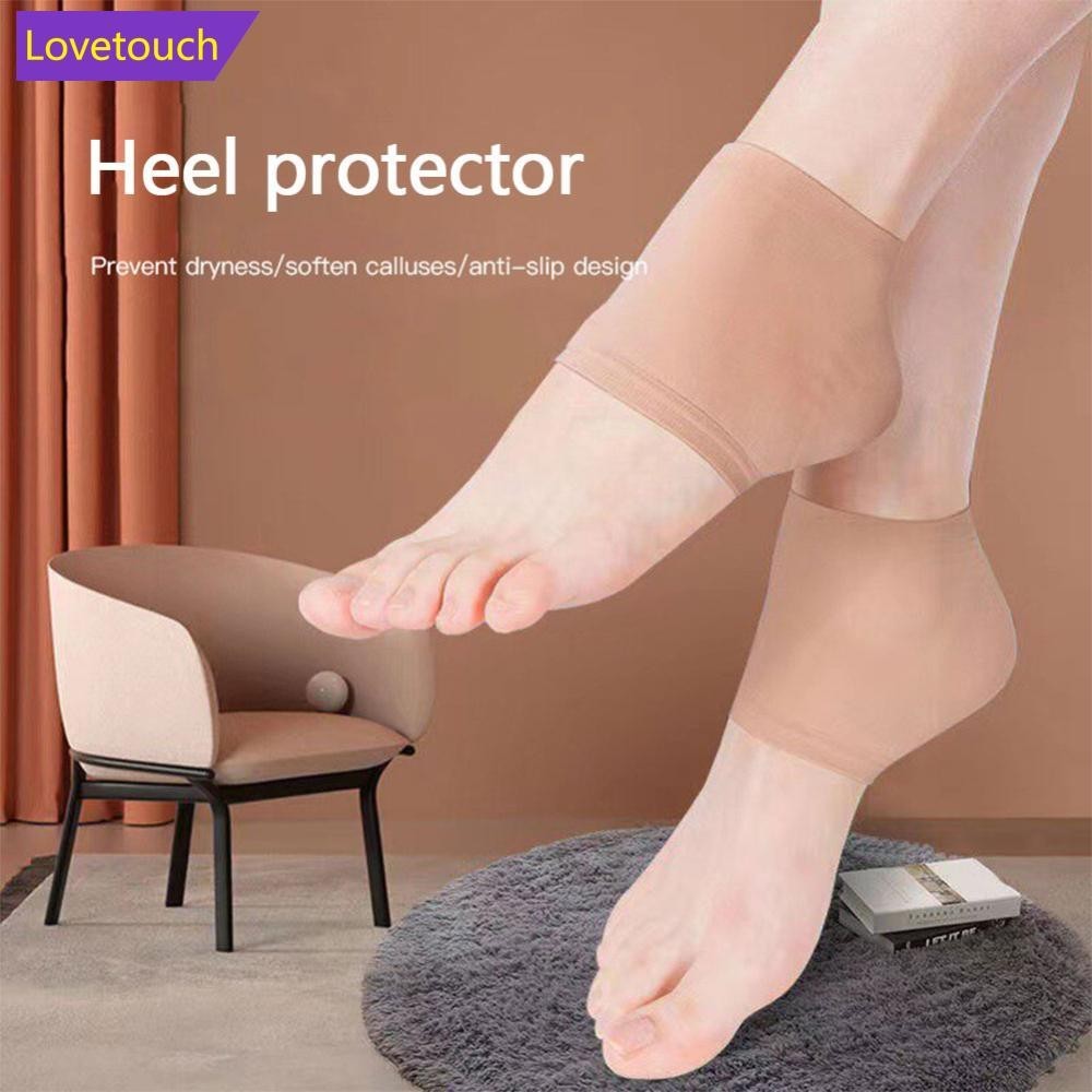 Lovetouch ซิลิโคน Heel Protector Moisturizing Anti Cracking Heel Care ถุงเท ้ าผิว Breathable Heel ถุงเท ้ าเท ้ า Skin Care L2V5