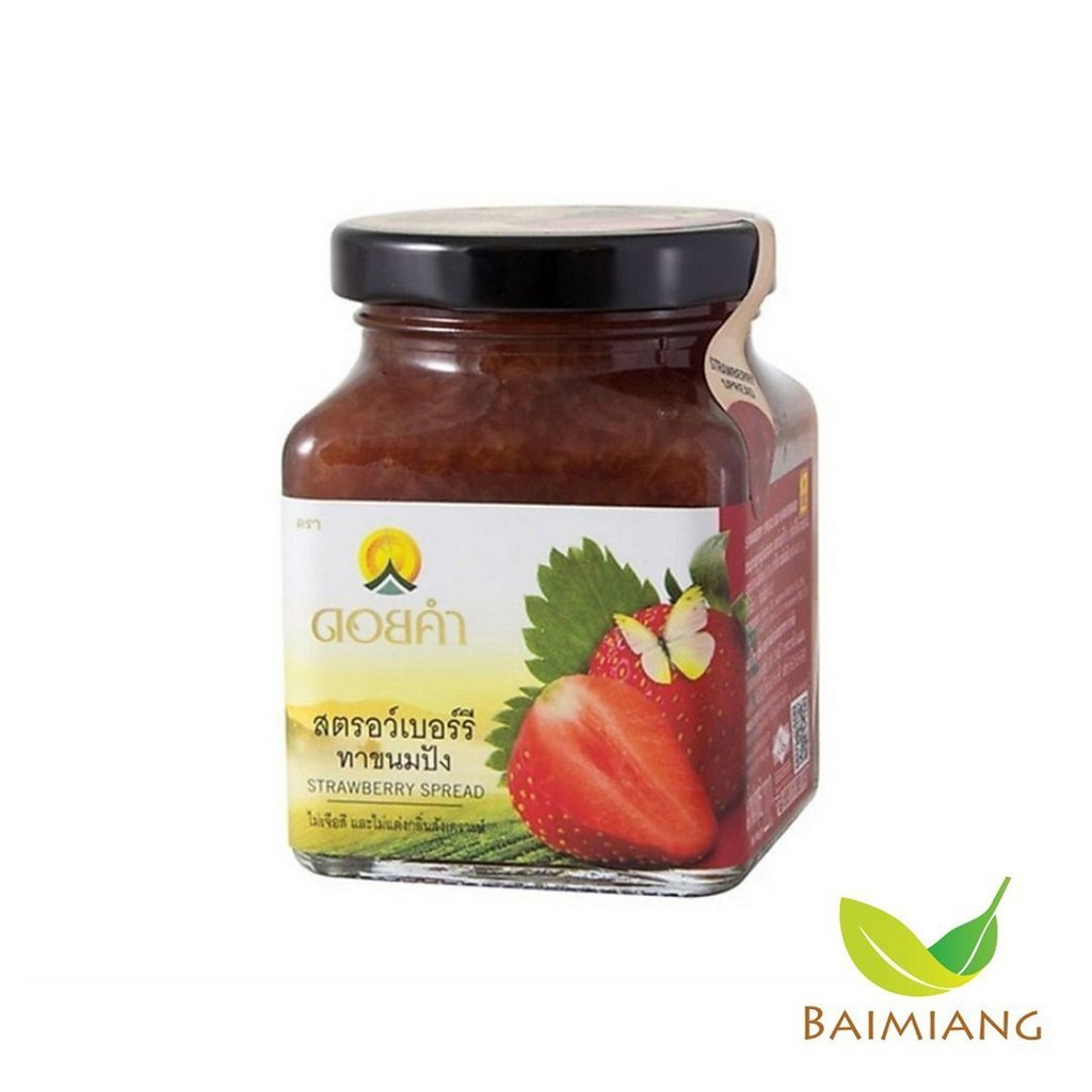 ดอยคำ แยมสตรอว์เบอร์รี่ ทาขนมปัง ขนาด 220 g. (00218) EXP. 30/8/2026