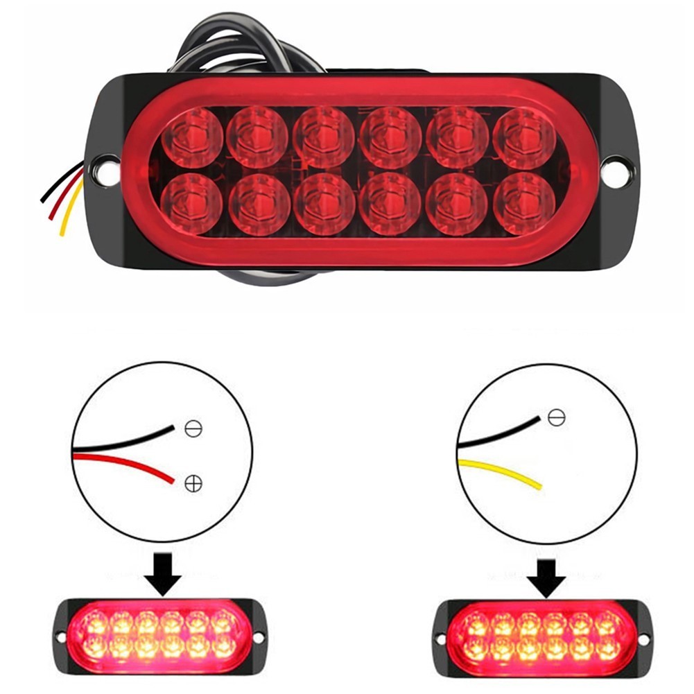 สินค ้ าใหม ่ 1 x ไฟเบรคที ่ สามรถบรรทุกไฟ LED ขับรถสําหรับรถจักรยานยนต ์ ไฟท ้ ายรถยนต ์