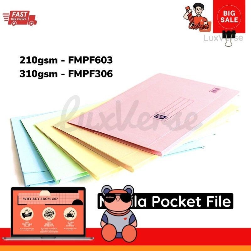Manila Card Pocket File Lion File 210gsm Document Holder