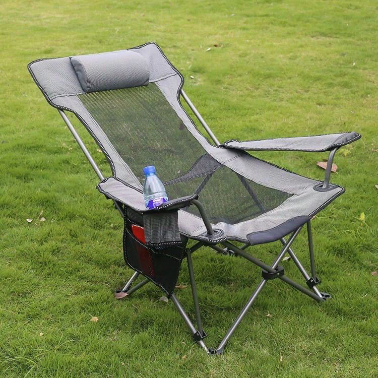 Outdoor Deck Chair Portable Fishing Leisure Chair Camping Beach Chair Office Lunch Break Folding Cha