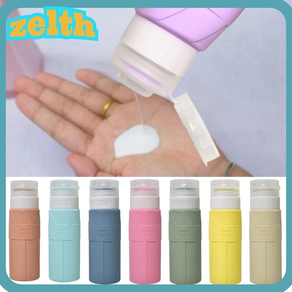 Zelth ขวดรีฟิลซิลิโคน , บีบภาชนะโลชั ่ นความจุขนาดใหญ ่ , 100ML แชมพูเปล ่ า Sub-Bottling Travel
