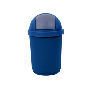 GlobalHouse Petchsiam ถังขยะทรงกลมฝาสวิง 28L.ฝาสีเทา 34x34x5…