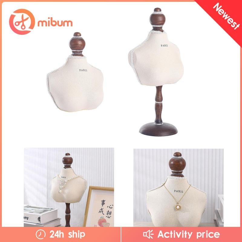 [Mibum ] Bust Necklace Display Stand Necklace Mannequin for Shelves Malls Shows