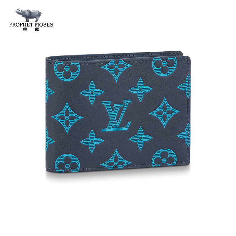 Ink Rhino LV/Louis Vuitton 2023 New Men's Monogra Pattern Printed MULTIPLE Wallet M82323