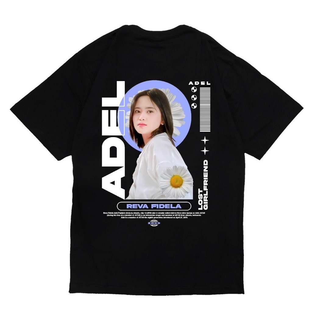 ใหม่ แฟชั่น เสื้อยืด JKT48 NEW ERA ADEL Reva Fidela - TSHIRT MEMBER JKT48 NEW ERA