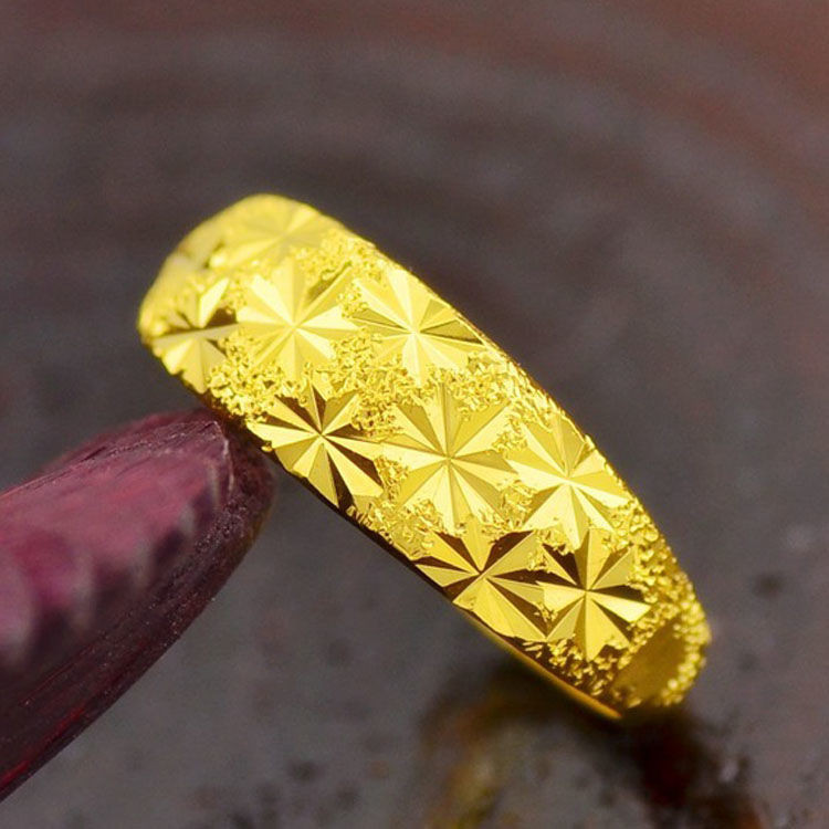 ปรับขนาดได้ แหวนทองแท้ 1สลึง มีการรับประกัน ลายโปร่งหน้ามน น้ำหนัก (0.6 กรัม) ทองคำแท้ 96.5% ขายได้ จำนำได้!!!  แหวน0.6ก