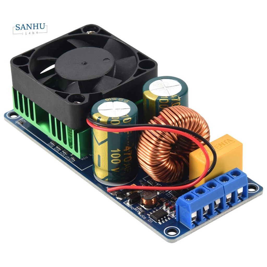【sanhui14b4 】IRS2092S Class D HIFI Mono Digital Power Amplifier Board 500W 58-70V