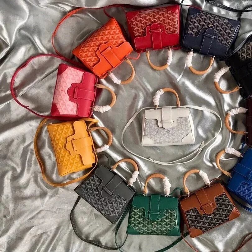 Goyard Goyard สินค้าใหม่ mini sikon Soft Saiton Bag กระเป๋าถือ Box Bag Messenger Bag Goya Female Bag