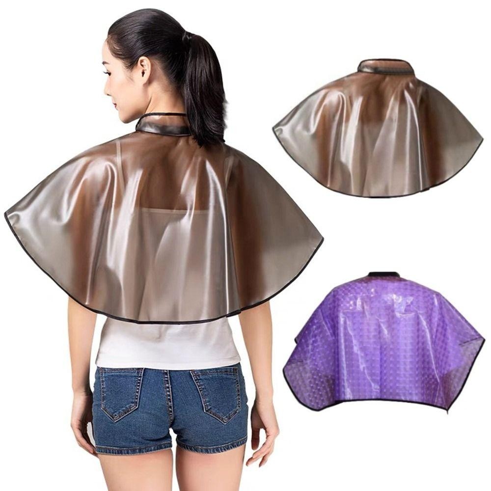 Yann1 ผ ้ ากันเปื ้ อนผมแห ้ ง , แชมพูกันน ้ ํา Capes, PVC Professional Beauty Salon Cape - รูปที่ 2