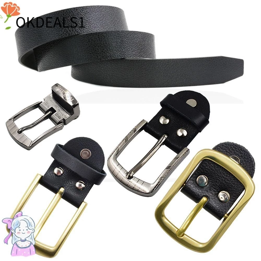 Dealshop หัวเข็มขัดหนังแท้ อุปกรณ์เสริม สําหรับผู้ชาย