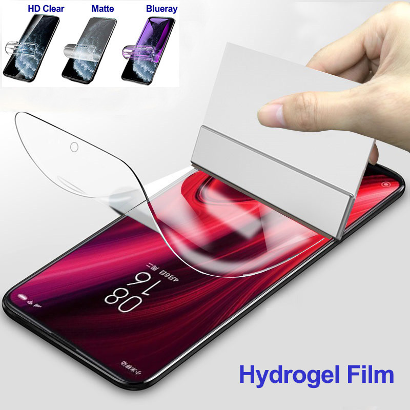สําหรับ Xiaomi Mi8 Mi6 Mi 8 Lite/Pro/SE 8SE 6 6X 5 5S Plus 5X 5C Mi CC9E CC9 Pro หมายเหตุ 10 Pro/Lite ป้องกันหน้าจอ Soft Hydrogel ป้องกันฟิล์มไม่แก้ว