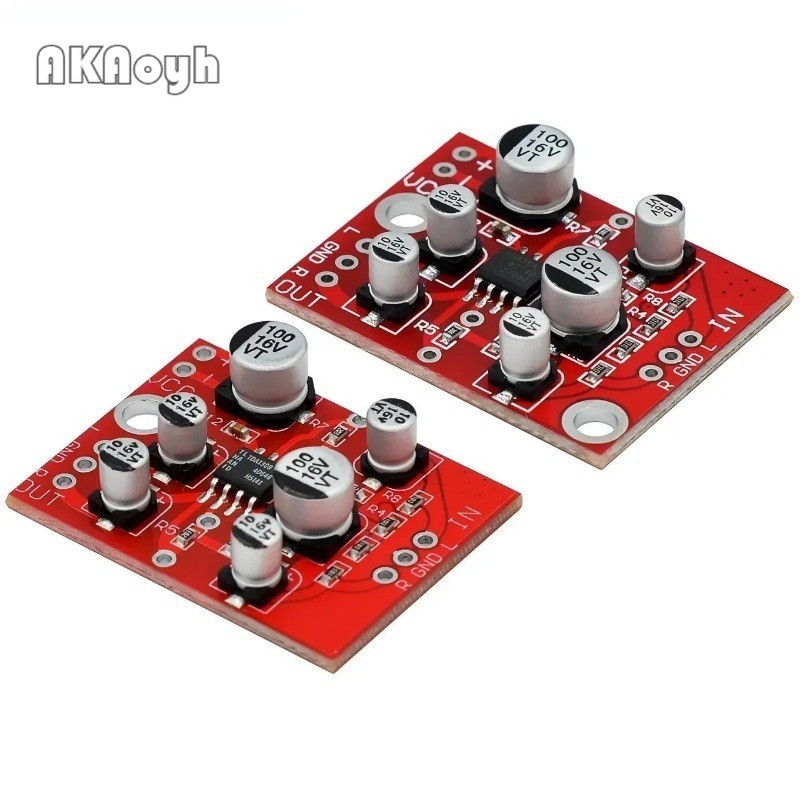 Dc 5V-15V 12V AD828/TDA1308 สเตอริโอ Preamp Power Amplifier Board Preamplifier โมดูล