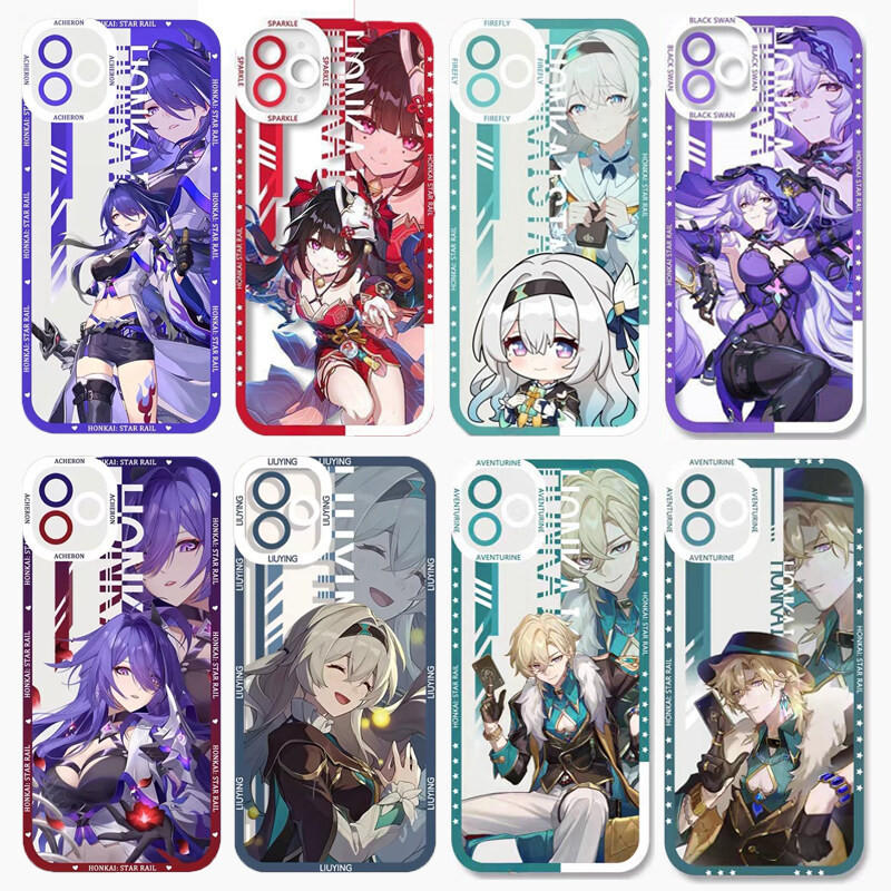 Honkai Star Rail Aventurine Sparkle Black Swan Firefly สําหรับ VIVO Y7S Y02 Y36 Y15S Y35 Y11 Y12 Y16 Y17 Y17S Y20 Y20 Y20i Y33S Y21 Y21 Y21 Y21 Y21 Y21 Y21 Y21 Y31 Y50 Y27 Y31 Y31 Y19 Y30 Y31 Y31 Y27 ฝาครอบ