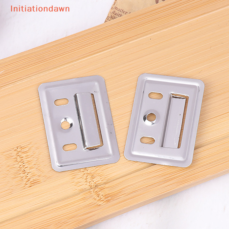 [Initiationdawn] 100 ชิ้น/เซ็ตสแตนเลสแผงผนังหัวเข็มขัด Hasp Clamp Fixing ชิ้นสําหรับแบบบูรณาการ Wall Panel Connector เฟอร์นิเจอร์หัวเข็มขัด