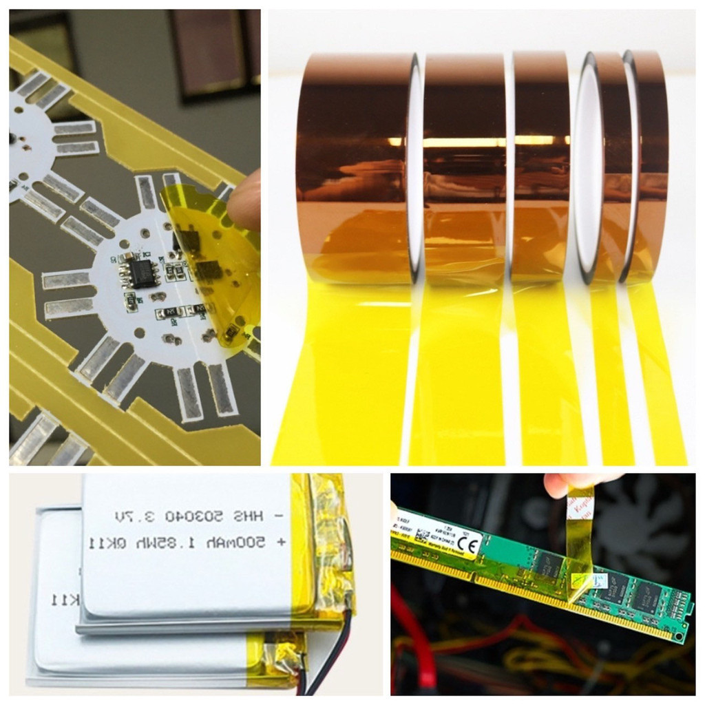 👉 เทปฉนวน ทนความร้อน Kapton Tape Polyimide โพลิเอไมด์ ยาว 33 เมตร รุ่นอัพเกรด วัสดุ PI ทนอุณหภูมิสูง 260 องศา 👉