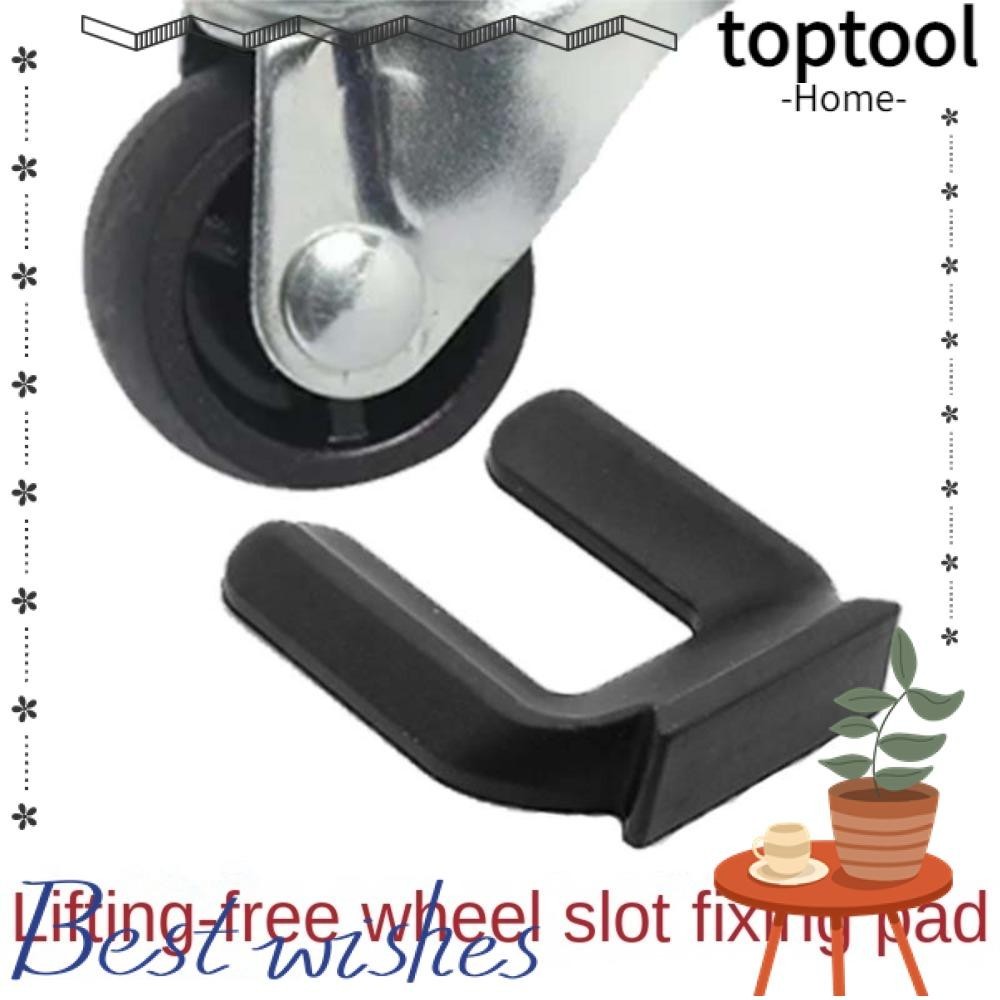 Toptool ที่หยุดล้อเก้าอี้ กันลื่น ทนทาน คุณภาพสูง สําหรับบ้าน สํานักงาน