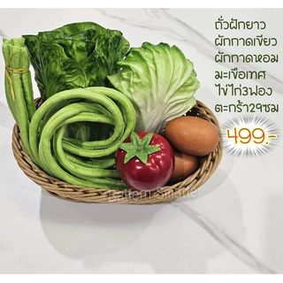 ชุดผักปลอม เซตผักสด จัดเป็นชุด ขายเป็นเซต สำหรับตกแต่งร้านอาหาร แต่งบ้าน แต่งร้านค้า