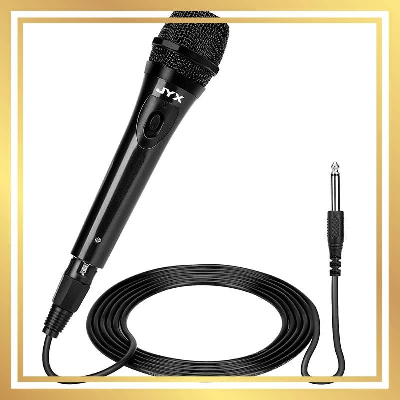 JYX Karaoke dynamic microphone uni-directional PA system speaker conference/karaoke/speech 6.35mm plug.