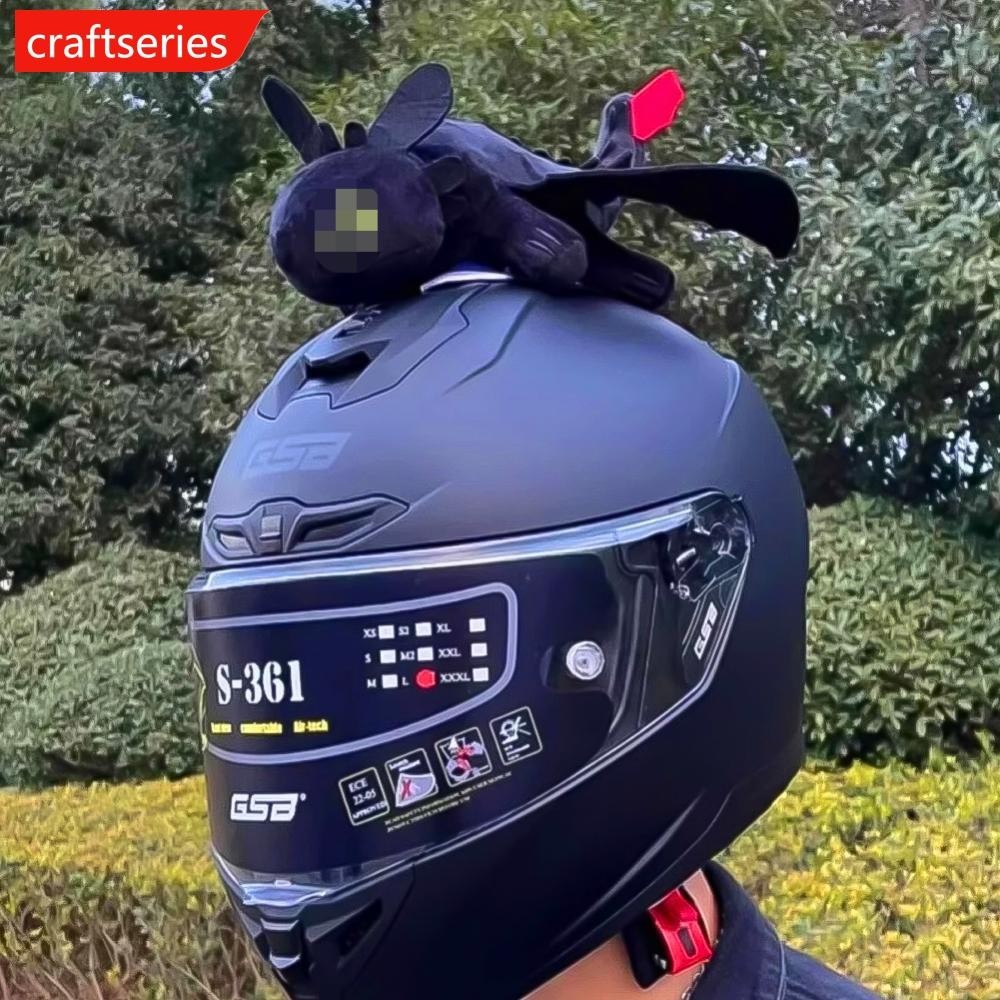Craftseries หมวกกันน็อครถจักรยานยนต์ตกแต่ง Flying Dragon หมวกกันน็อคตกแต่งตุ๊กตาหมวกกันน็อคตกแต่งสําหรับรถมอเตอร์ไซด์จักรยาน Headwear อุปกรณ์เสริม N8P3