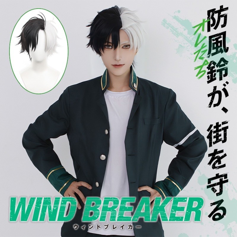 ในสต็อก WIND BREAKER คอสเพลย์เครื่องแต่งกายวิกผมชุด HAYAATO SUO คอสเพลย์ชุดนักเรียน HARUKA SAKURA Carnival อะนิเมะ Party ชุด