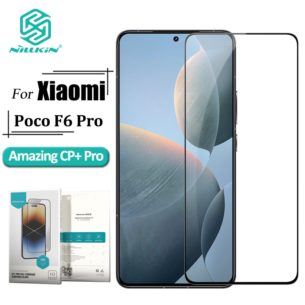 Nillkin CP+ Pro Series กระจกนิรภัยหน้าจอสําหรับ Poco F6 Pro / F6 9H Anti Explosion Screen Protector